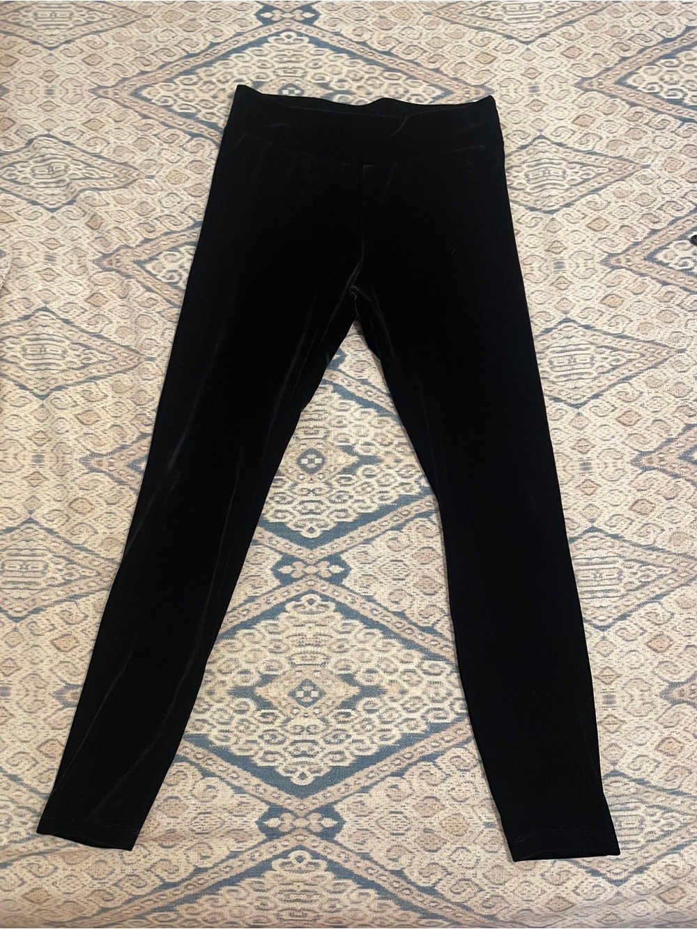 J. Crew Black Velvet Leggings